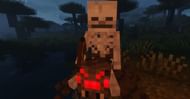 The Skeleton rider will be able to shoot while the Spider pursues the player (Image via Minecraft)